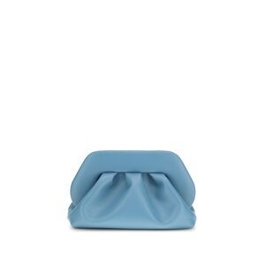 THEMOIRè Blue Other Fibres Clutch Women's Bag